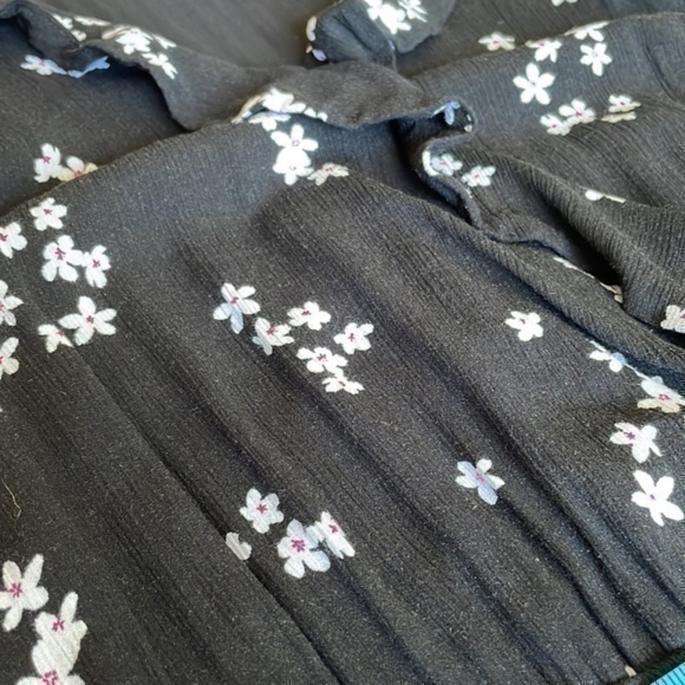 J. Jill floral ruffle maxi dress small - Picture 13 of 13